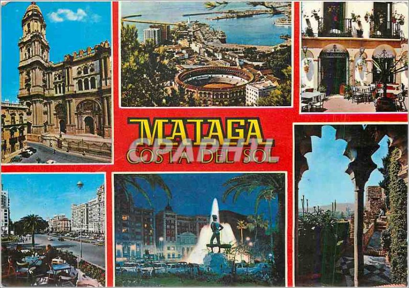 Postcard Modern Malaga Vistas Varias