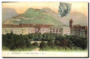 Old Postcard Grenoble Place Victor Hugo