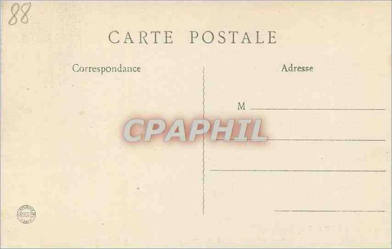 Old Postcard Gerardmer Vosges Illustrated Under Wood Bridge of Love