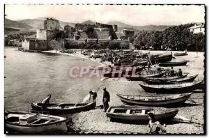 Modern Postcard Collioure The Port of Fishing Chateau Templar