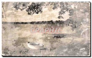 Old Postcard surroundings Merdrignac Saint Launeuc Grand Etang of Hardouinais