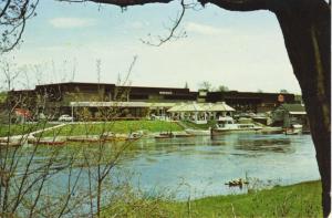 Riverside Centre Bracebridge Ontario ON Shopping Mall Emersons IGA Postcard D27