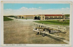 Columbus Ohio PORT COLUMBUS AIRPORT 1940 to Anselma Pa Chester Co Postcard R19