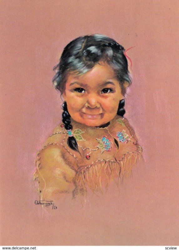 Canadian Indian Child , Artist Dorothy Oxborough , 1972 , #1