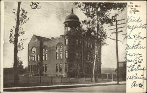 Long Branch NJ City Hall c1910 Vintage Postcard