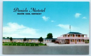 BEAVER DAM, KY Kentucky ~ DANIELS  MOTOTEL c1950s  Ohio County Postcard