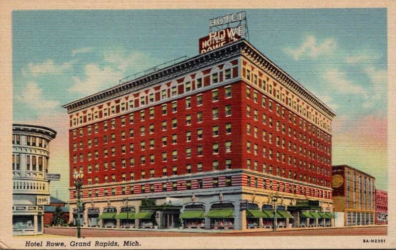 Michigan Grand Rapids Hotel Rowe Curteich