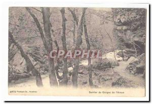 Switzerland Postcard Old Trail Gorges of & # 39areus