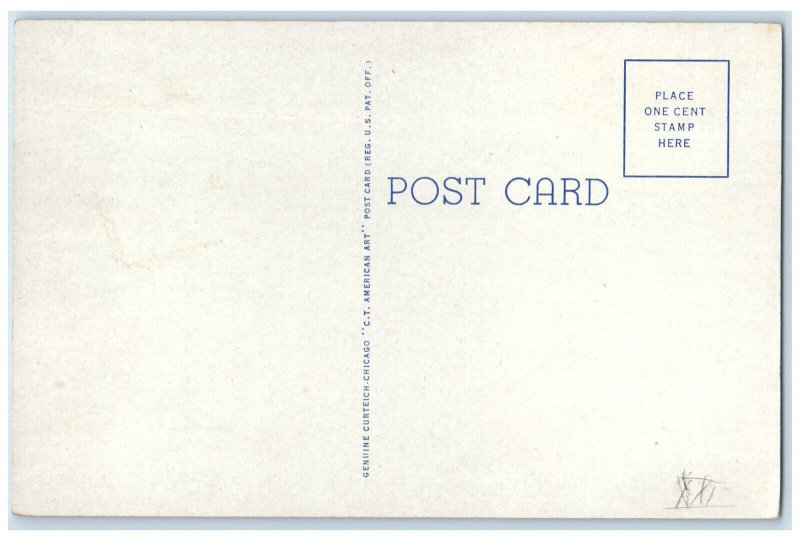 c1930's East Central State Teachers College Science Hall Ada OK Postcard