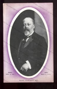 ROY445 - King Edward VII - 1841-1910 - In Memorium Postcard