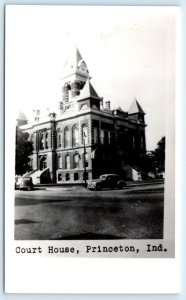 RPPC PRINCETON, IN Indiana  ~ Gibson County  COURT HOUSE  c1950s  Postcard