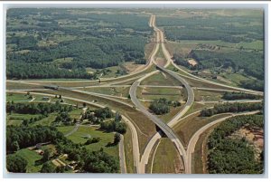 Baltimore Maryland MD Postcard Aerial View Of John F. Kennedy Expressway 1968