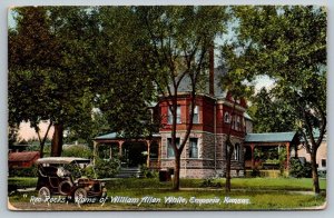 Vintage Kansas Postcard - William Allen White Home  Emporia  1909