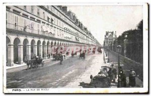 Old Postcard Paris The Rue De Rivoli