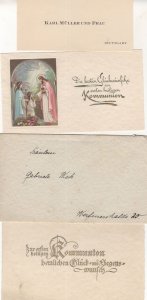 Stuttgart Religious Kommunion Ephemera Card Bundle