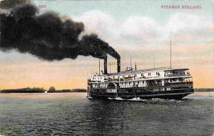 Steamer Holland Michigan 1910c postcard