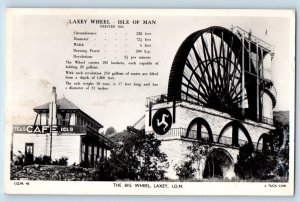 Isle of Man Postcard The Big Laxey Wheel c1950's Tuck Art RPPC Photo