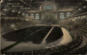 Atlanta Georgia GA Auditorium Interior c1910 Vintage Postcard