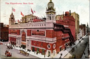 Vtg 1910s The Hippodrome Theatre District Manhattan New York City NY Postcard 