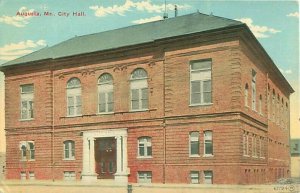 Augusta Maine City Hall early 1900s Postcard