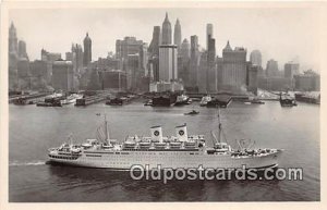 MS Gripsholm Swedish American Line Ship Unused 