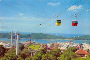BR30880 Cable cars from Mt faber to Sentosa Singapore