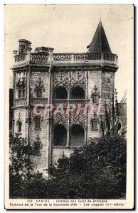 Old Postcard Nantes La Cathedrale Summit Brittany Dukes tower the crown & # 3...