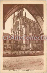 Old Postcard Laon La Cathedrale