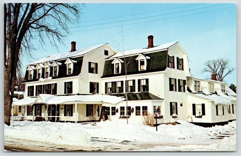 North Conway NH~Deep Snow Drifts @ The Cranmore Inn~Ski Lodge~Mobil Guide~1960s 