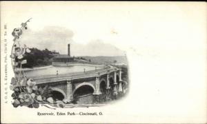 Cincinnati OH Eden Park Resevoir c1900 Private Mailing Card