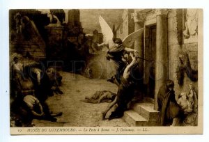 499272 DELAUNAY Plague in Rome WINGED ANGEL Vintage postcard