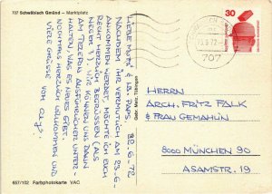 CPM AK Schwabisch Gmünd – Marktplatz – Modern Card GERMANY (857349)