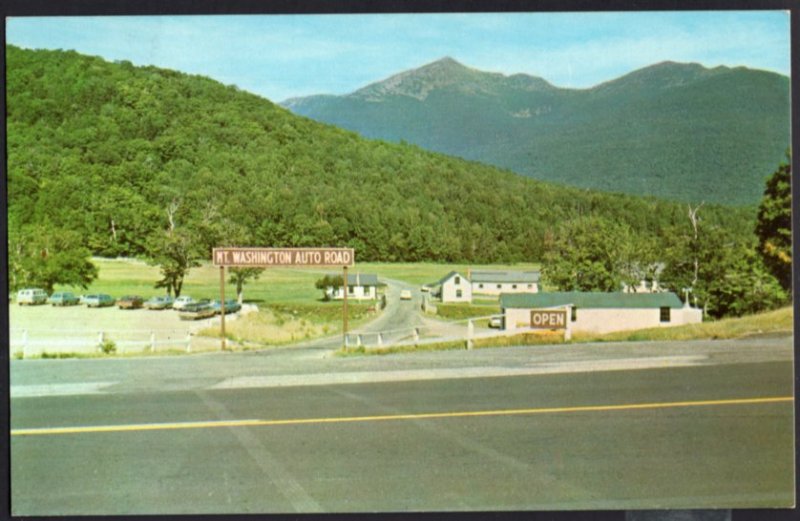 New Hampshire WHITE MOUNTAINS Mt Washington Auto Road from Glen House - pm1970 C