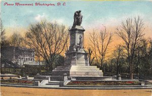 Washington DC 1917 Postcard Peace Monument 