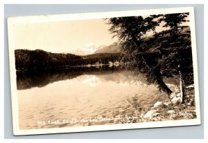 Vintage 1930's RPPC Postcard Mount Edith Cavell Jasper Alberta Canada