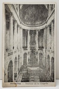 Versailles Interior View of Chapel c1910 Postcard C17