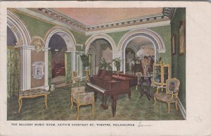 Postcard Balcony Music Room Keith's Chestnut St Theatre Philadelphia PA