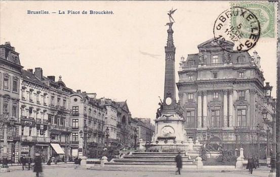 Belgium Brussells Bruxelles La Place De Brouckere Market