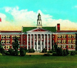 Fort Collins CO Colorado High School UNP Unused Vtg Linen Postcard Tichnor