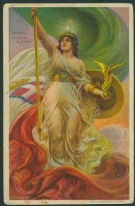 Lib1076 - Vintage Illustrated ADVERTISING POSTCARD - TALMAN Iron China Bisler-