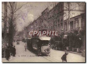 Postcard Old Tram Train Nice Avenue Station Seal temporary Hospital