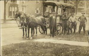 Geneva NY Cancel Telephone Co Wagon Employees Linemen Occupation RPPC