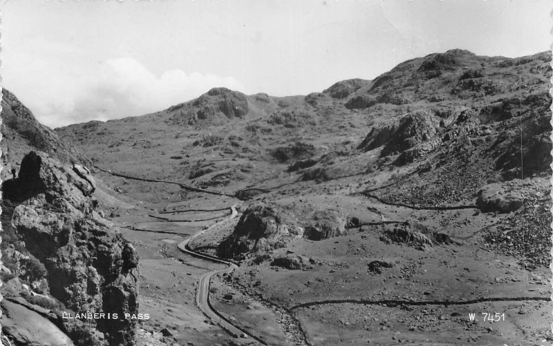 uk40784 llanberis pass wales real photo uk