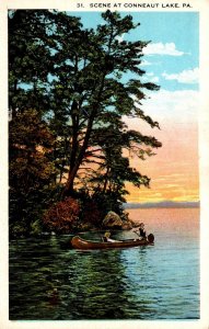 Pennsylvania Canoeing Scene At Conneaut Lake