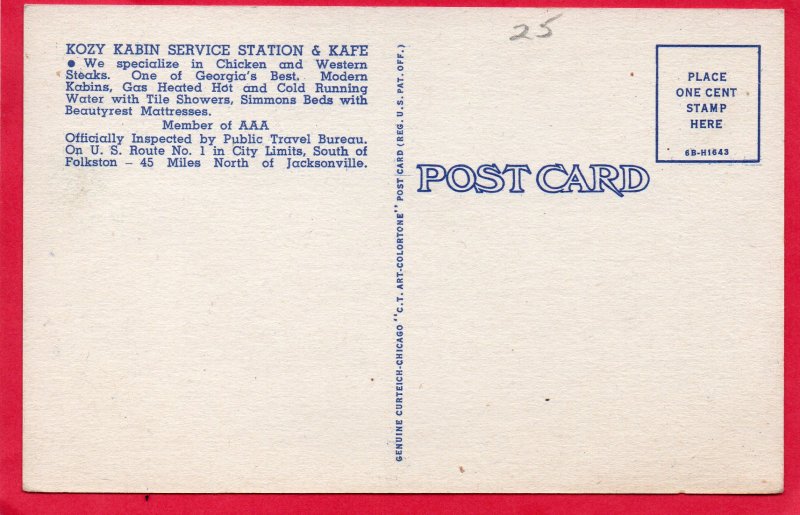 12679 Kozy Kabin Gas Station & Kafe, Folkston, Georgia