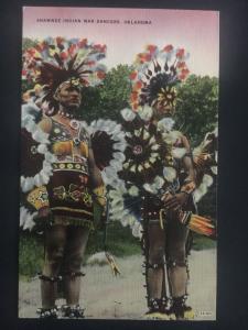 Mint OK USA Postcard Native American Indians Shawnee War Dancers