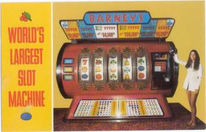 World's Largest Slot Machine Barney's Casino Lake Tahoe NV