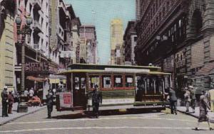 California San Francisco Cable Car On Turntable At Powell Street