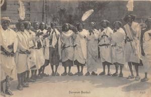 B91640 danseurs dunkali types ethiopia africa dancers danakil folklore