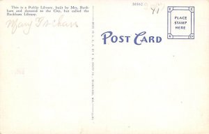 Buckham Library Faribault MN USA Postcard